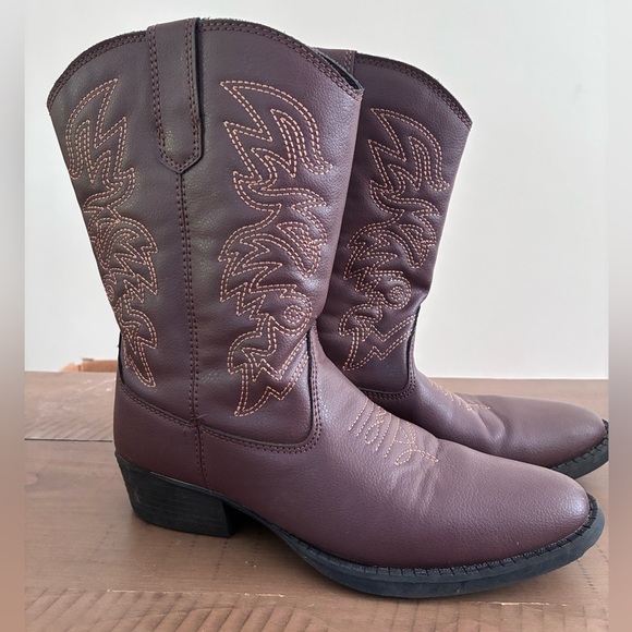 Deer Stags Youth Western Cowboy Boots - Size 3 - Picture 1 of 10
